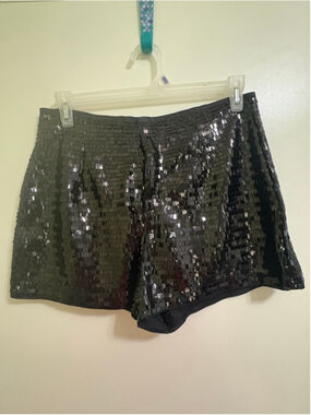 Women's Unbranded Black Sequin Shorts XL